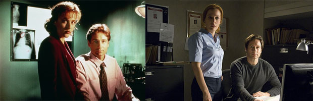 Mulder e Scully: antes e depois